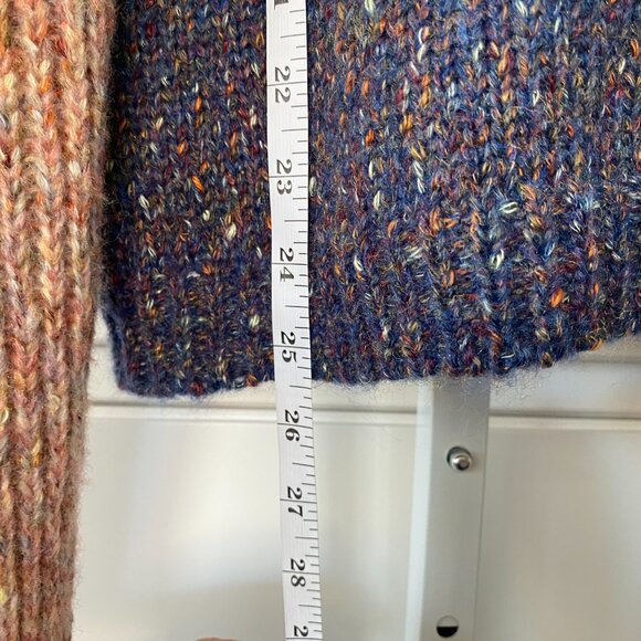 POL Cold Shoulder Cutout Soft Knit Pullover Sweater, Purple Lilac, Size S - Picture 6 of 8